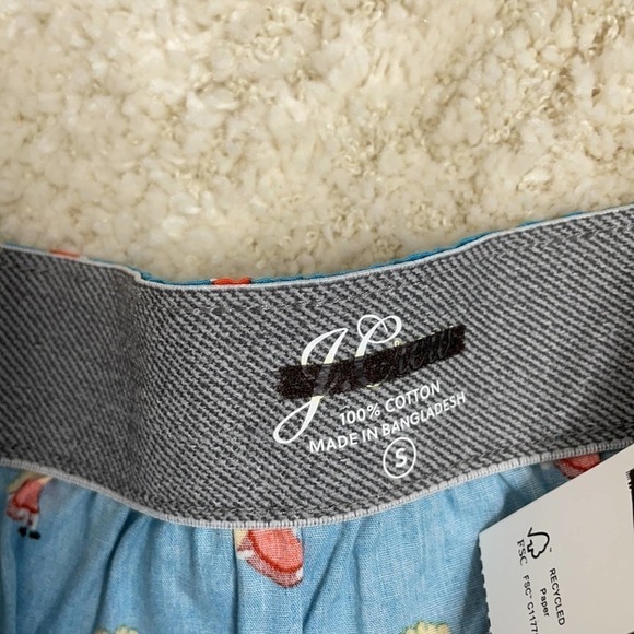 J. Crew cotton printed boxer fries workout blue S Small - Picture 4 of 5